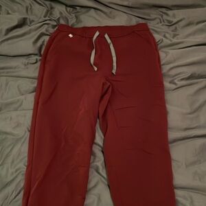 Figs scrub bottom men red medium